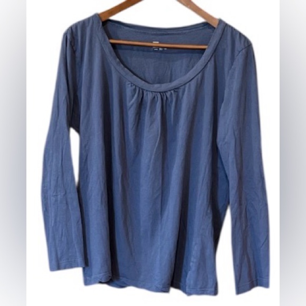 GAP Women's Soft Periwinkle Blue Long Sleeve Tee size XXL